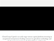 Tablet Screenshot of closedloopcapital.com